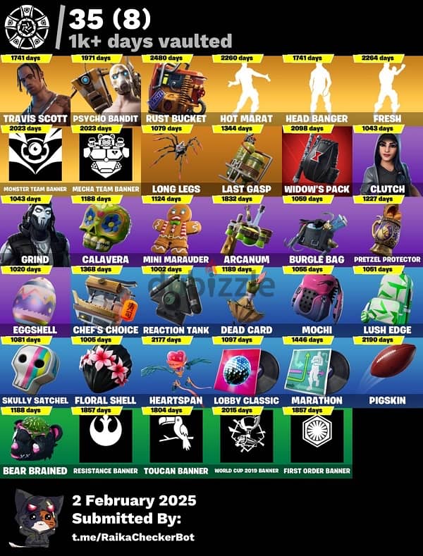 Fortnite account. Ikonik travis scott and lots more 1