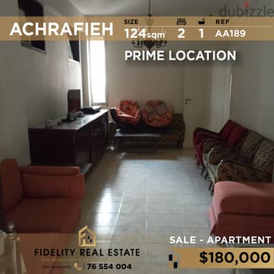 Apartment for sale in Achrafieh AA188 شقة للبيع في الأشرفية