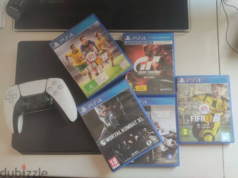 ps4 for sale with 5 games 0