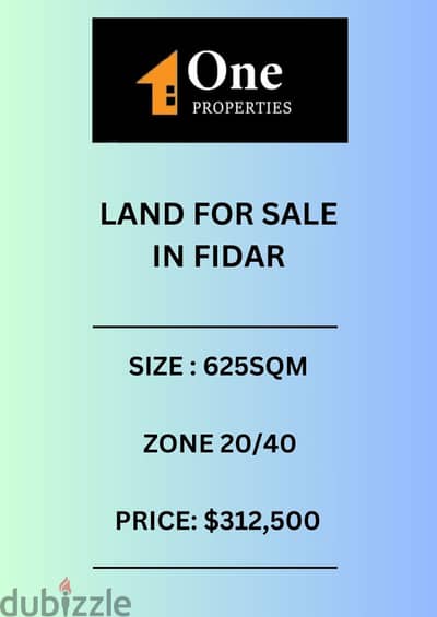 LAND FOR SALE IN FIDAR