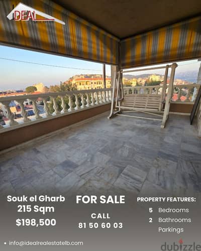 215 SQM Apartment For sale in Souk al Gharb REF#RB6001