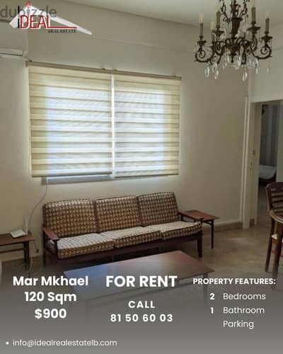 120SQM furnished Apartment for rent in Mar Mkhayel REF#AR11049