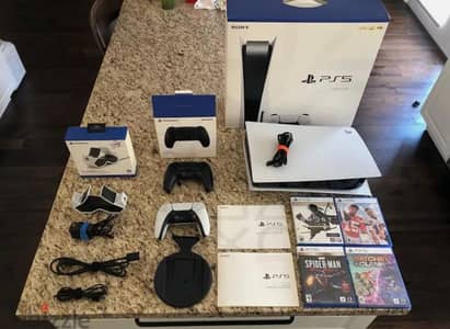 Sony PlayStation 5 dick version+ 10 free games + 2 controller