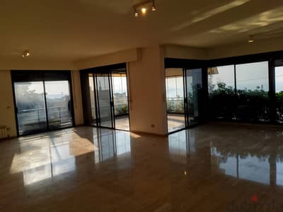 530 Sqm | Fully Decorated Apartment For Sale In Rabieh | Sea View