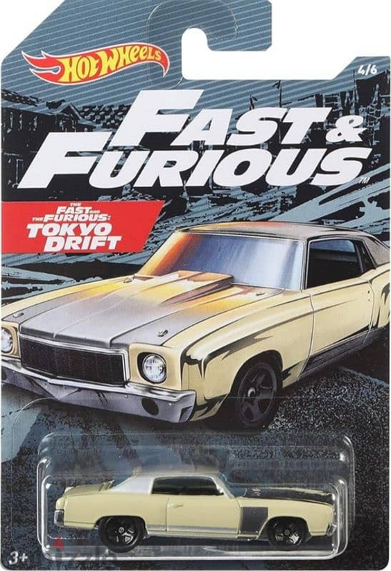 Fast & Furious Hot Wheels diecast car model 1;64. 3