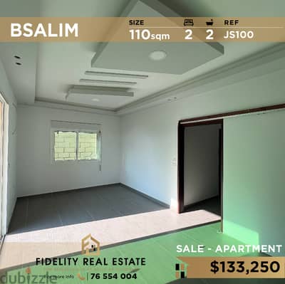 Apartment for sale in Bsalim JS100 شقة للبيع بصاليم