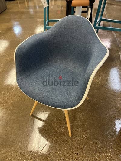 Herman Miller Eames Molded Plywood LCW Chair Black Finish