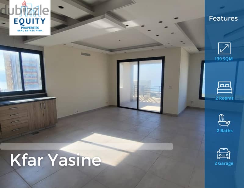 130 SQM Apartment For Sale In Kfaryassine شقة للبيع #CB144072 0