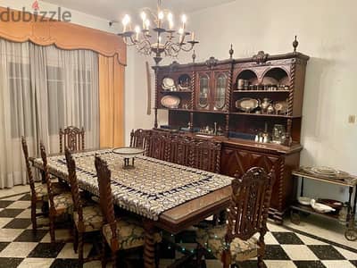 ROYAL ANTIQUE HEAVY FULLY ENGRAVED DINING ROOM