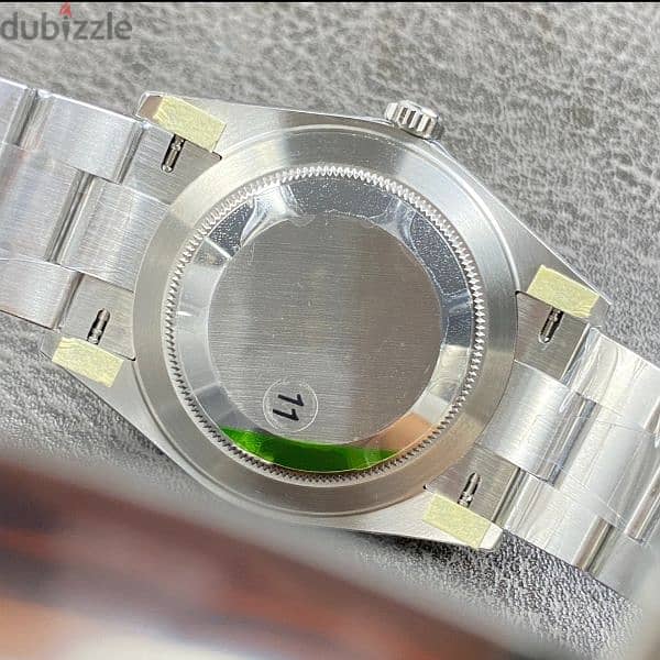 Rolex Datejust Slate Dial With Green Roman Numerals And Fluted Bezel 4