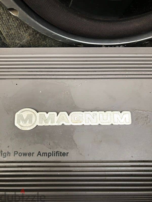 subwoofer pioneer+magnum amplifier 2