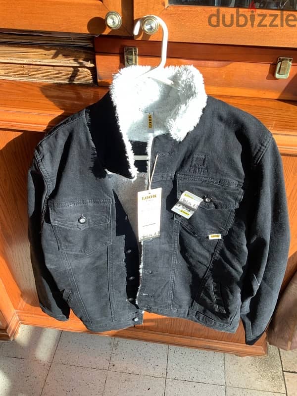 denim black jeans jacket small size 1