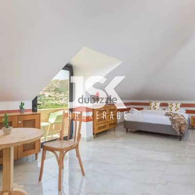 L16897 - Rooftop Studio with Stunning View For Rent in Batroun