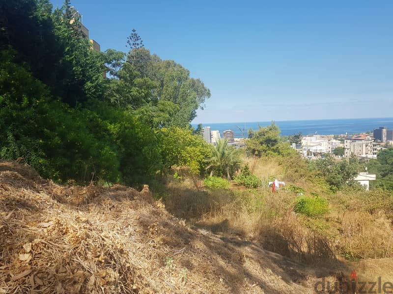 Land +Sea View for sale in Aoukar - أرض للبيع في عوكر 1