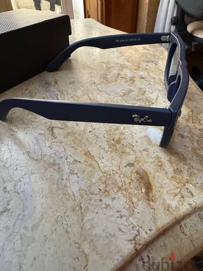 rayban wayfarer matt blue polarized