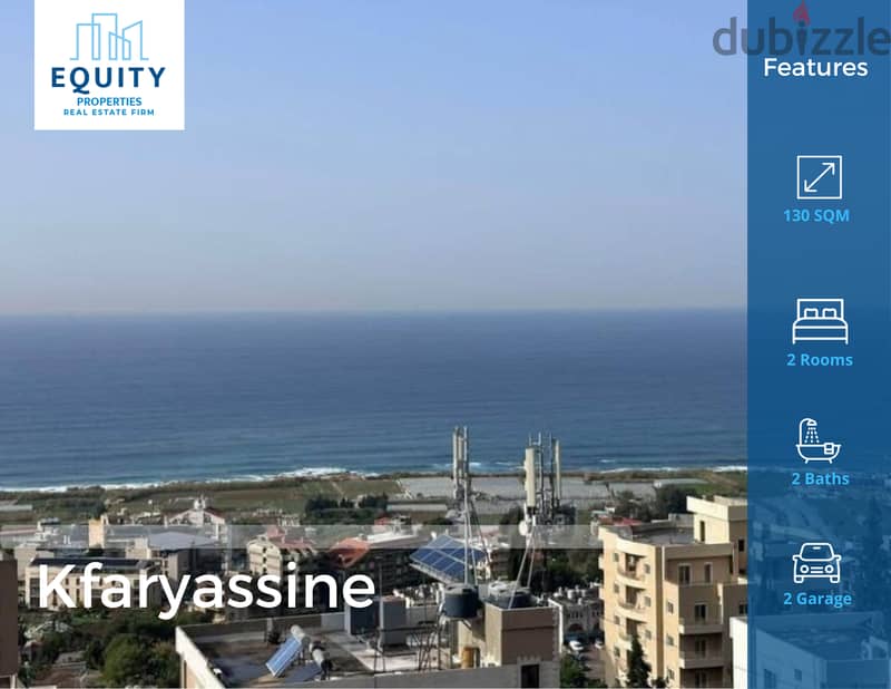 Furnished 130 SQM Apartment For Sale In Kfaryassine شقة للبيع#CB144472 0