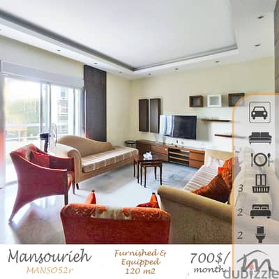 Mansourieh | Furnished/Equipped 120m² | | 2 Bedrooms Apartment | Catch