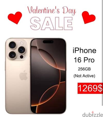 VALENTINE'S DAY SALE IPHONE 16 PRO (256GB) not active