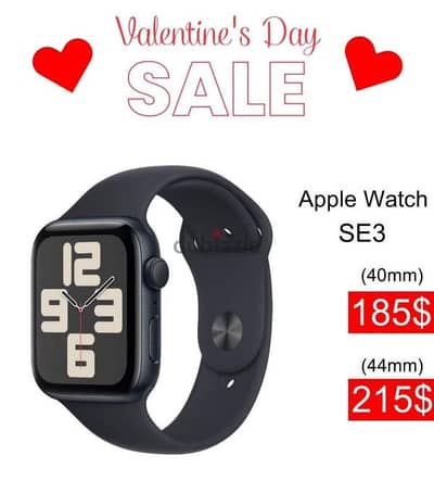 VALENTINE'S DAY APPLE WATCH SE3 (40mm) and (44mm) AVAILABLE NOW