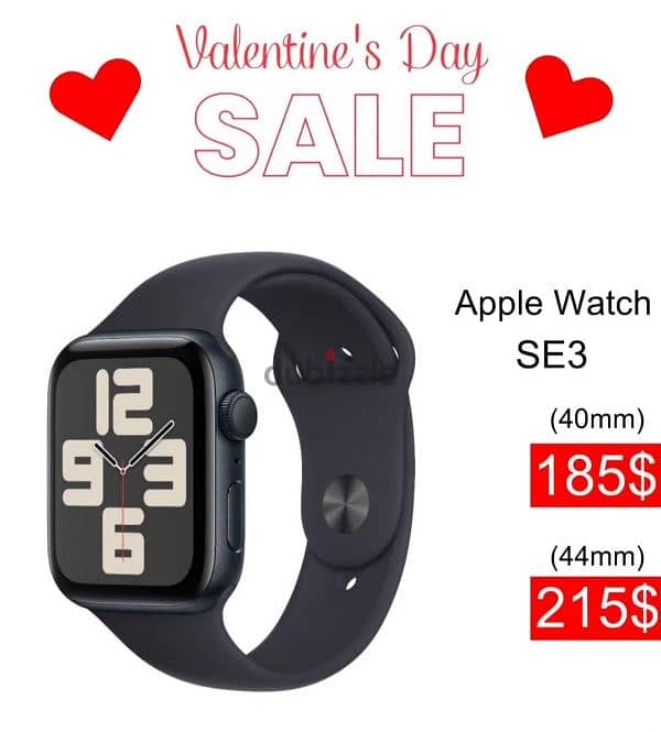 VALENTINE'S DAY APPLE WATCH SE3 (40mm) and (44mm) AVAILABLE NOW 0