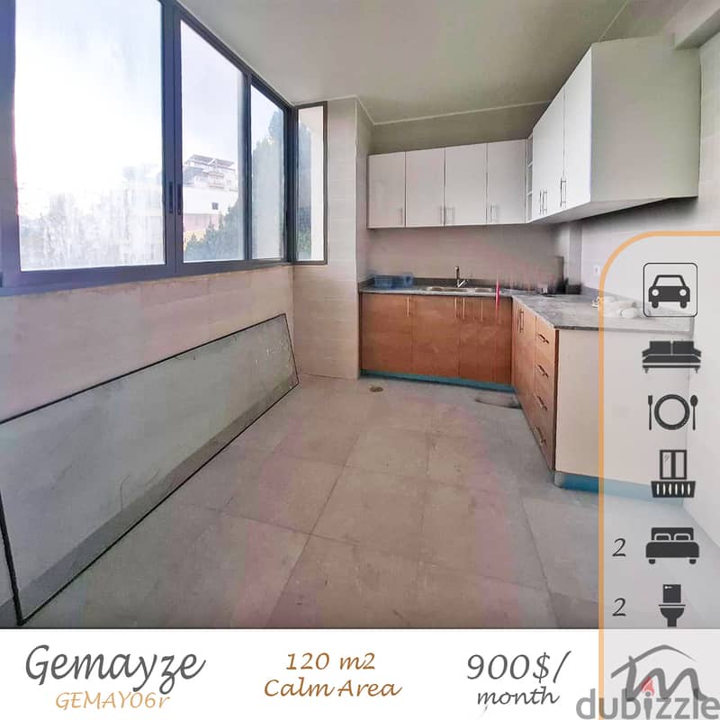 Gemmayze | 120m² Apart | 2 Bedrooms | Balcony | Parking | Calm Area 0