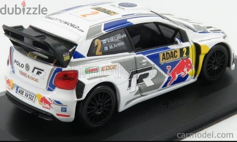 2014 VW Polo WRC R diecast car model 1:32 2