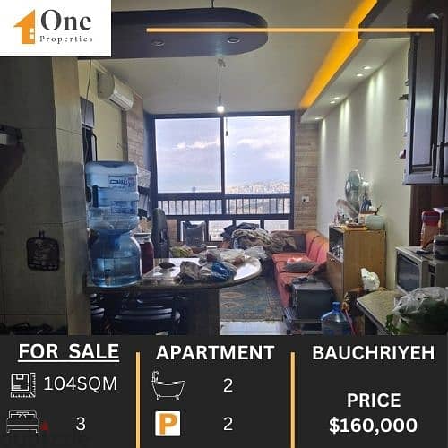 APARTMENT FOR SALE IN BAUCHRIYEH 0