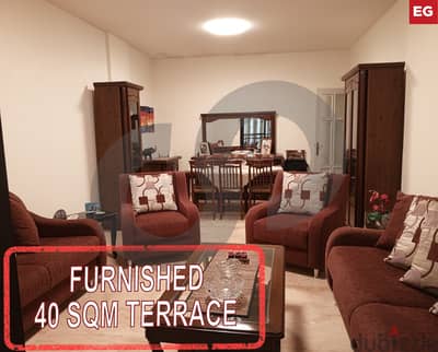 terrace, Fully furnished, metn, new rawda/نيو روضة  REF#EG117065