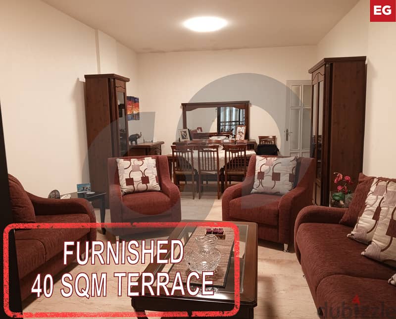 terrace, Fully furnished, metn, new rawda/نيو روضة  REF#EG117065 0