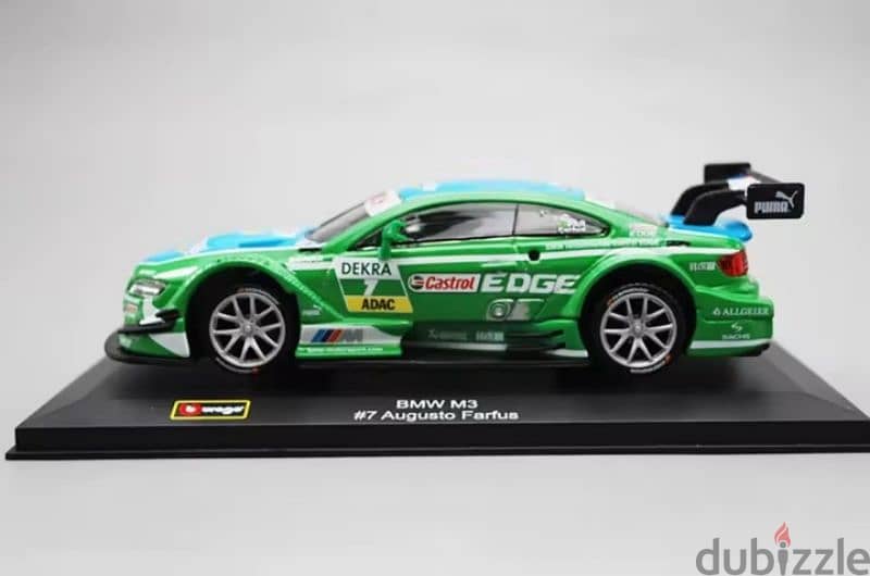 BMW M3 #7 DTM diecast car model 1:32. 1