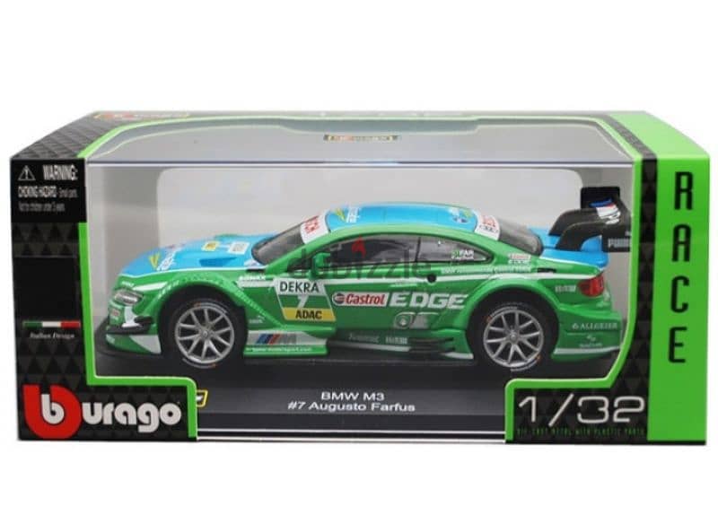 BMW M3 #7 DTM diecast car model 1:32. 3