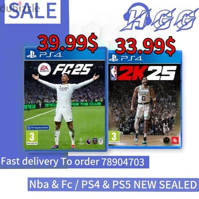 Fc 25 ar & Nba2k25 ps4 and ps5 bes price !