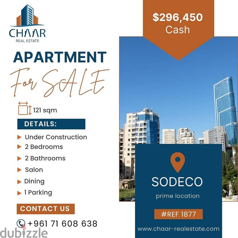 #R1877 - Apartment for Sale in Sodeco | Under Construction Project 0