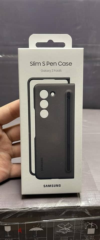 Samsung Galaxy Z fold 5 slim s pen case graphite