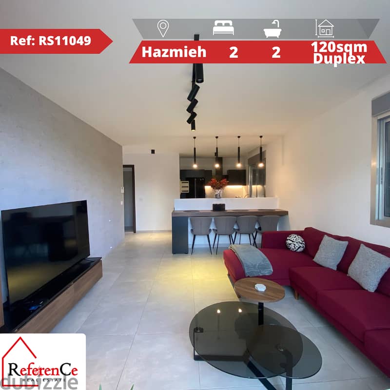 Furnished Duplex in Hazmiyeh for sale دوبلكس مفروش للبيع في الحازمية 0