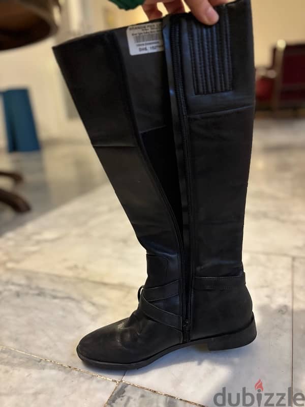 Alfani Black Riding Boots, UnWorn, Size 6.5 | جزمة الفاني، جديدة، 6.5، 1