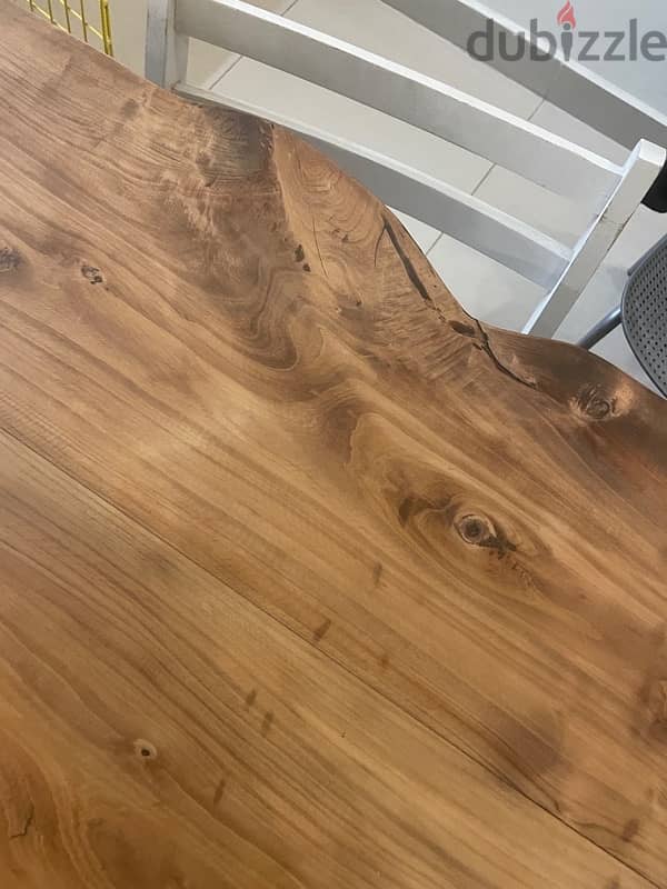 natural wood dining table 0