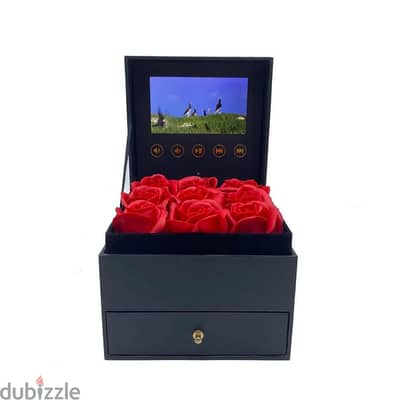 Valentine's Day Video Box With 9 Eternal roses