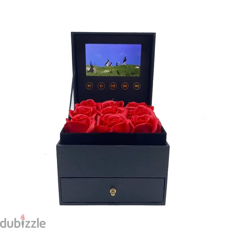 Valentine's Day Video Box With 9 Eternal roses 0