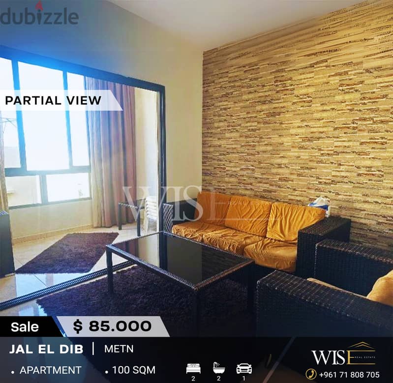  100 SQM Apartment for SALE in Jal El Dib! 0