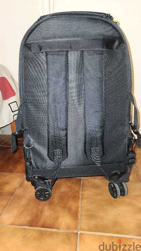 Carry on luggage backpack + trolley like new 4