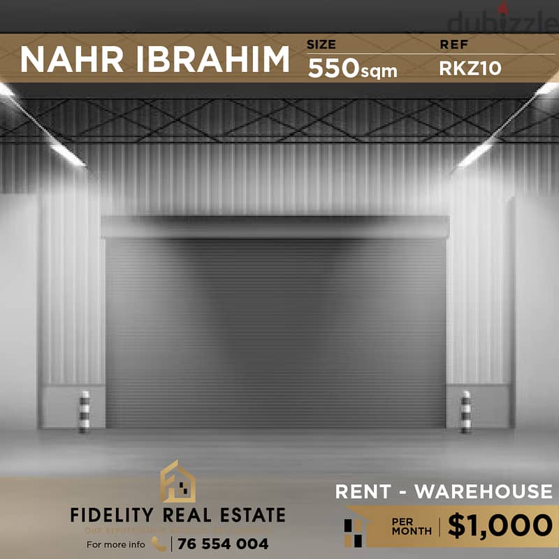 Warhouse for rent in Naher Ibrahim RKZ10 مستودع للإيجار 0