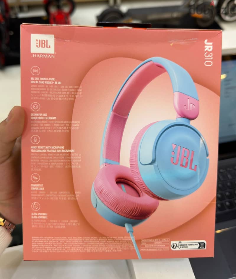 Jbl jr 310 kids aux blue/pink 1