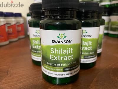 Swanson Shilajit 400mg 60 veggie capsules