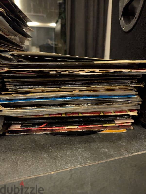 records lot, vinyl, dj set, music, pop rap 0