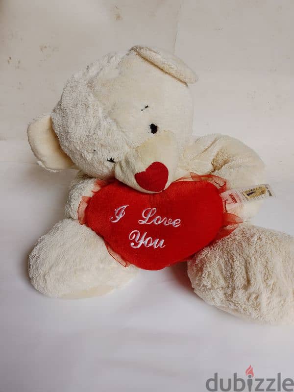 60cm Plush Bear with heart 0