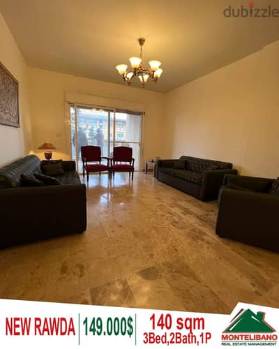 140 sqm apartment for sale in New Rawda!!