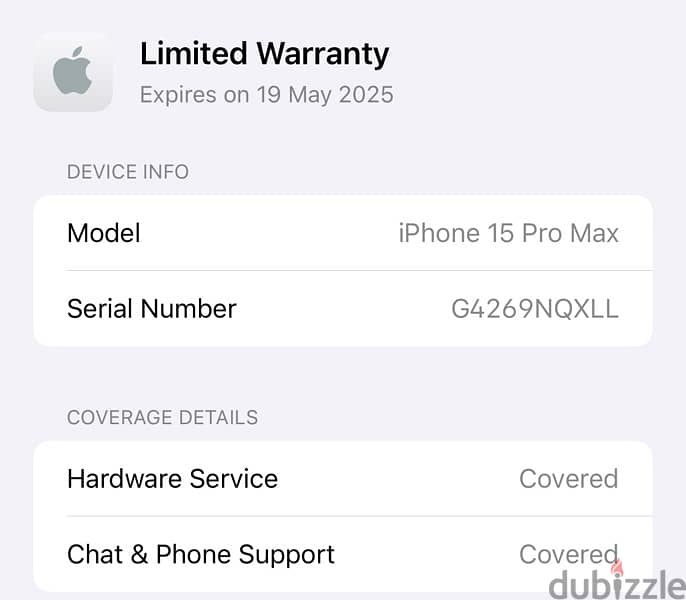 iphone 15 pro max 256gb titanium ktir ndif battery 96% 8