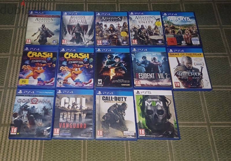 Used and new sealed  ps4 Games 18