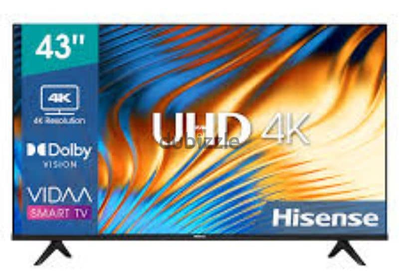 hisence 43 inch brand new tv  A6 series  DOLBY VISION HR 1